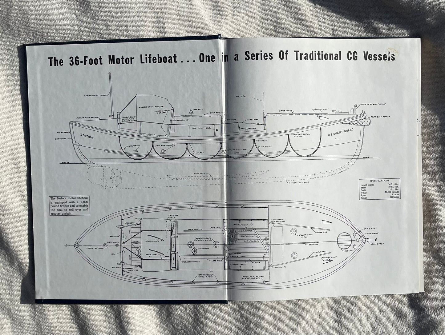 80s "Chatham 'The Lifeboatmen'" by Bernard C. Webber Hardover Book First Edition