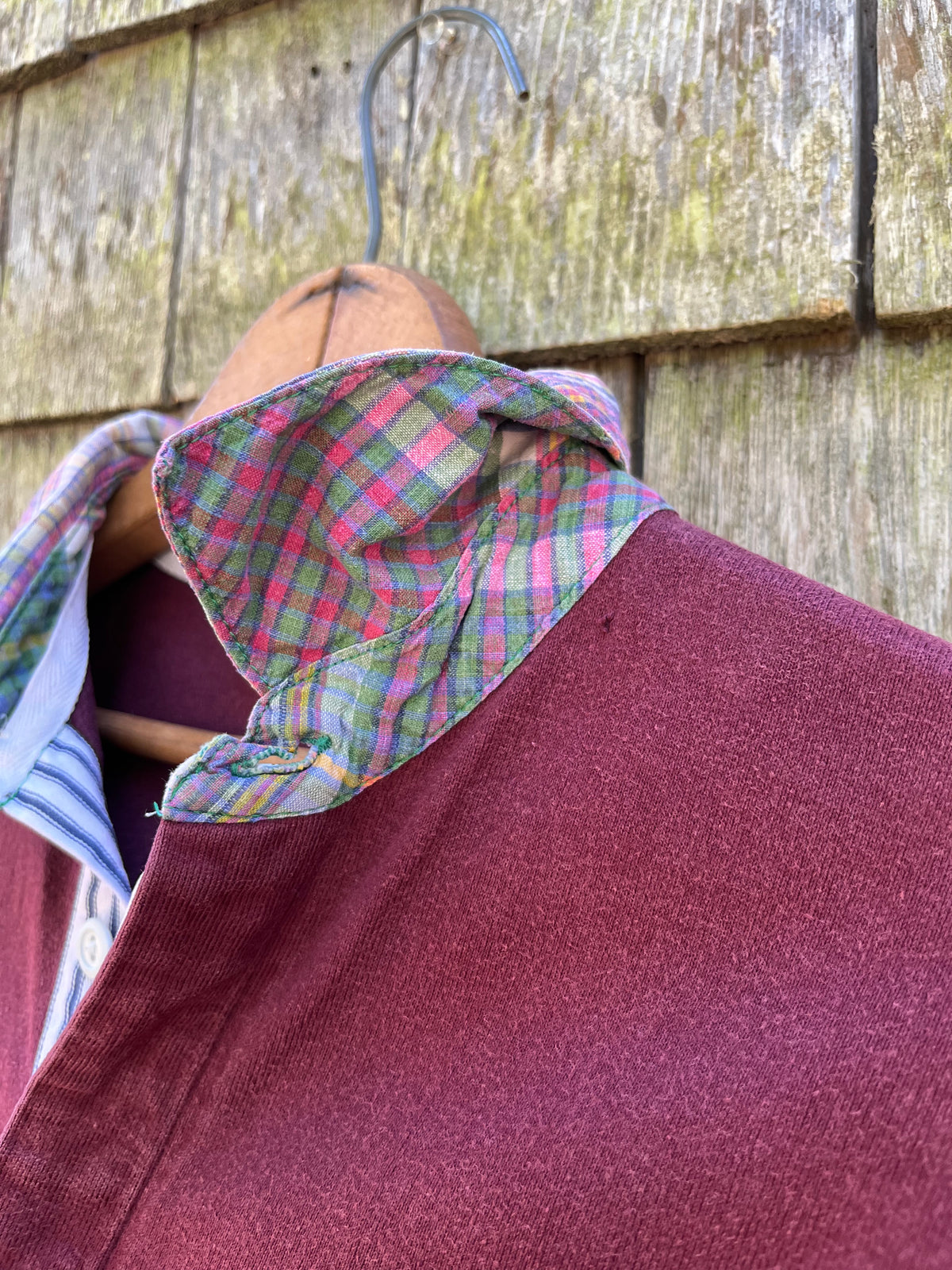 90s J.Crew Madras Collar Rugby Shirt (M)