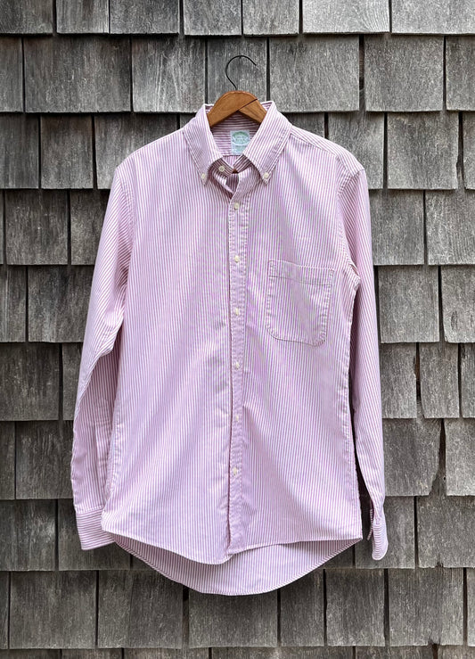 ~90s Brooks Brothers Makers University Stripe Oxford Cloth Button Down Shirt (14.5-2)