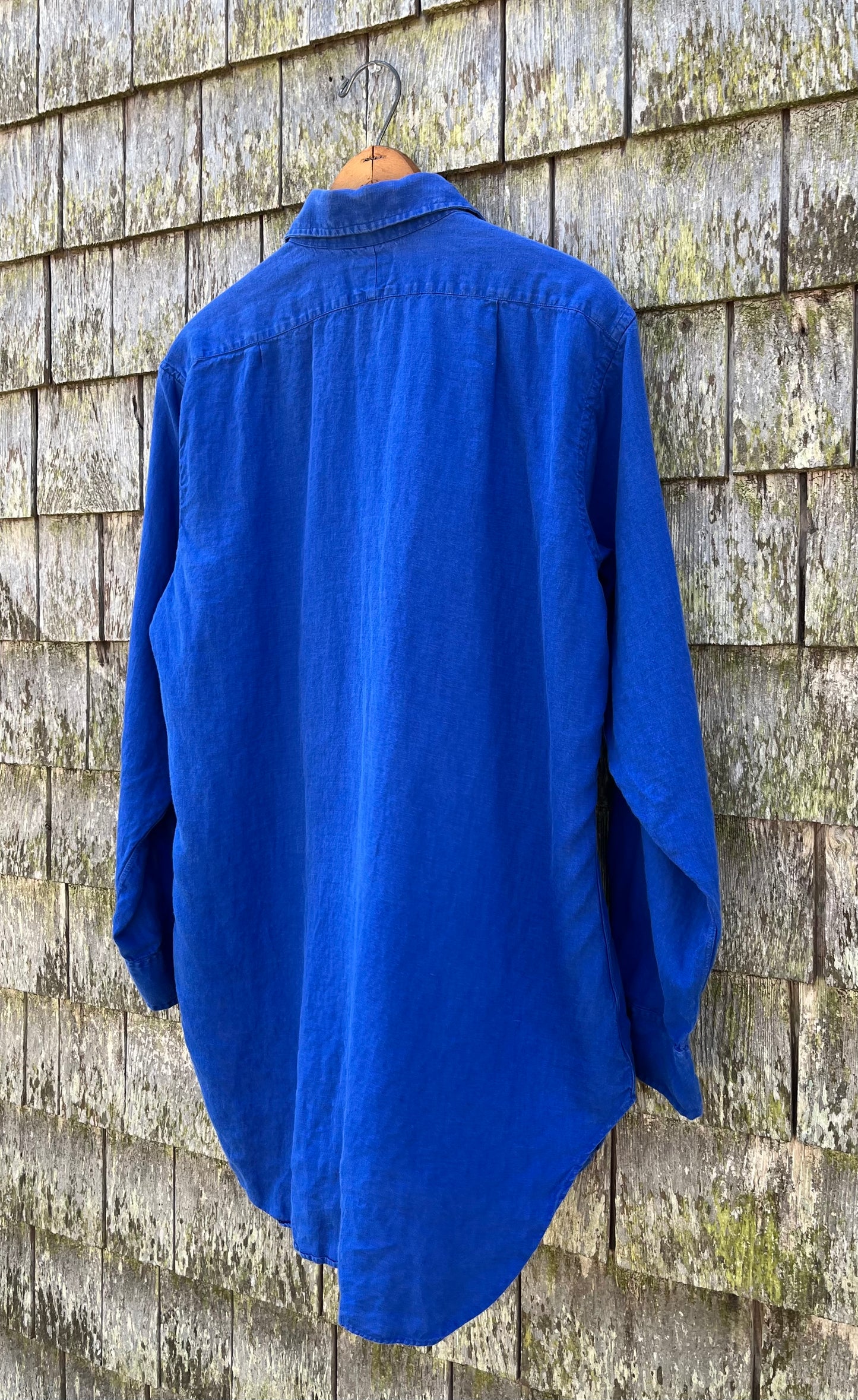 90s Budd Shirtmakers London Linen Button Front Shirt (M/L)