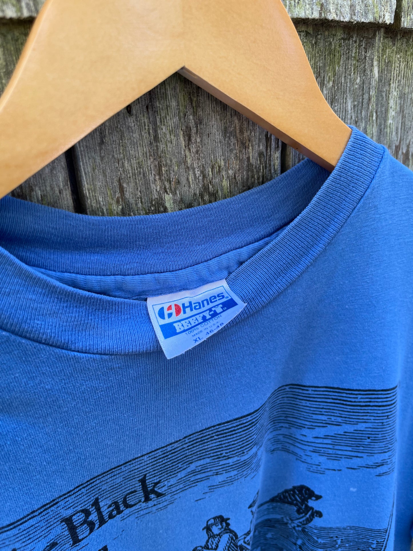 90s The Black Dog Martha’s Vineyard Ferryman Logo T-Shirt (L)