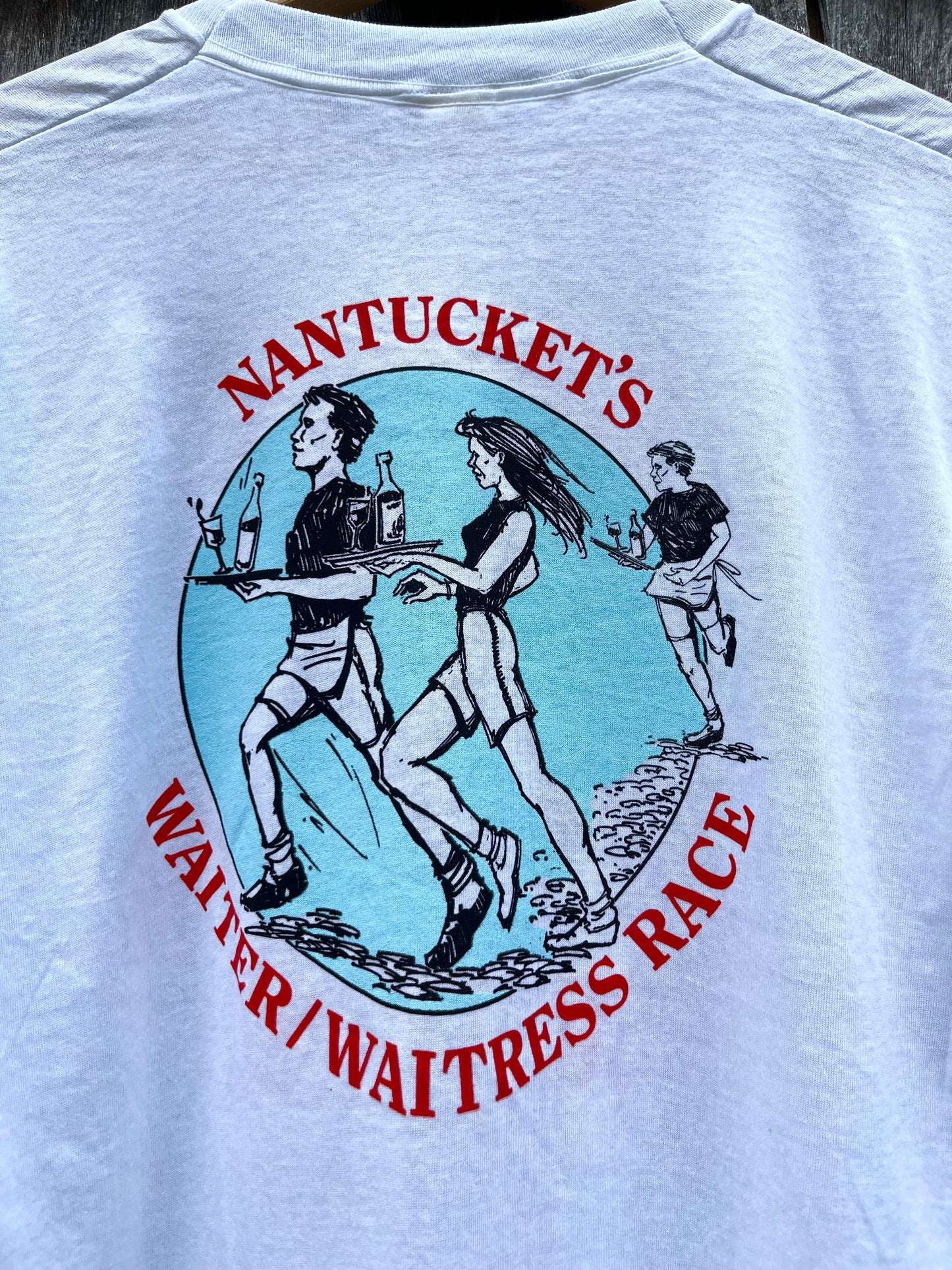 80s Nantucket Summerfest Waiter & Waitress Race T-Shirt (L)