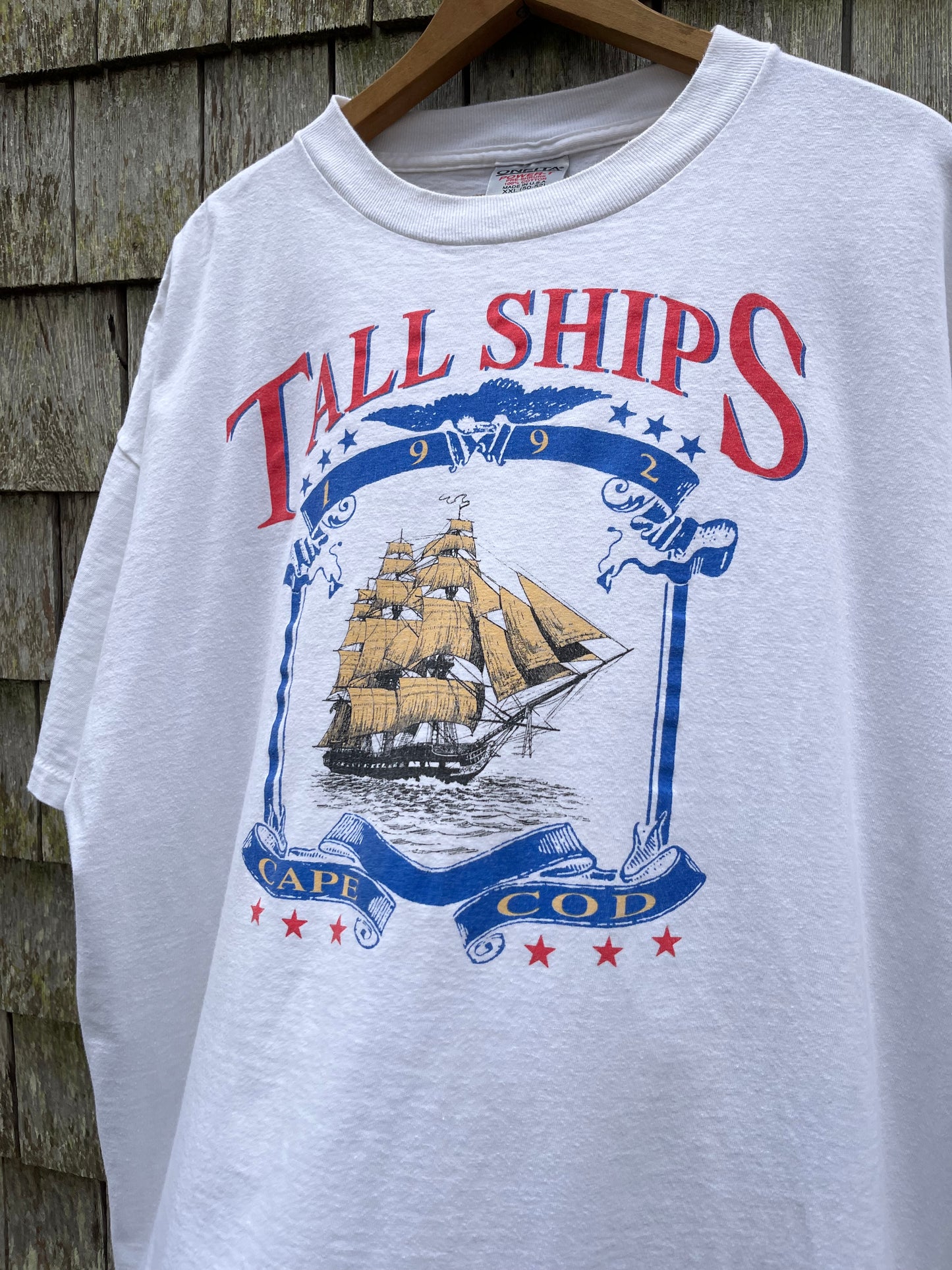 90s Tall Ships Cape Cod Canal T-Shirt (XL)