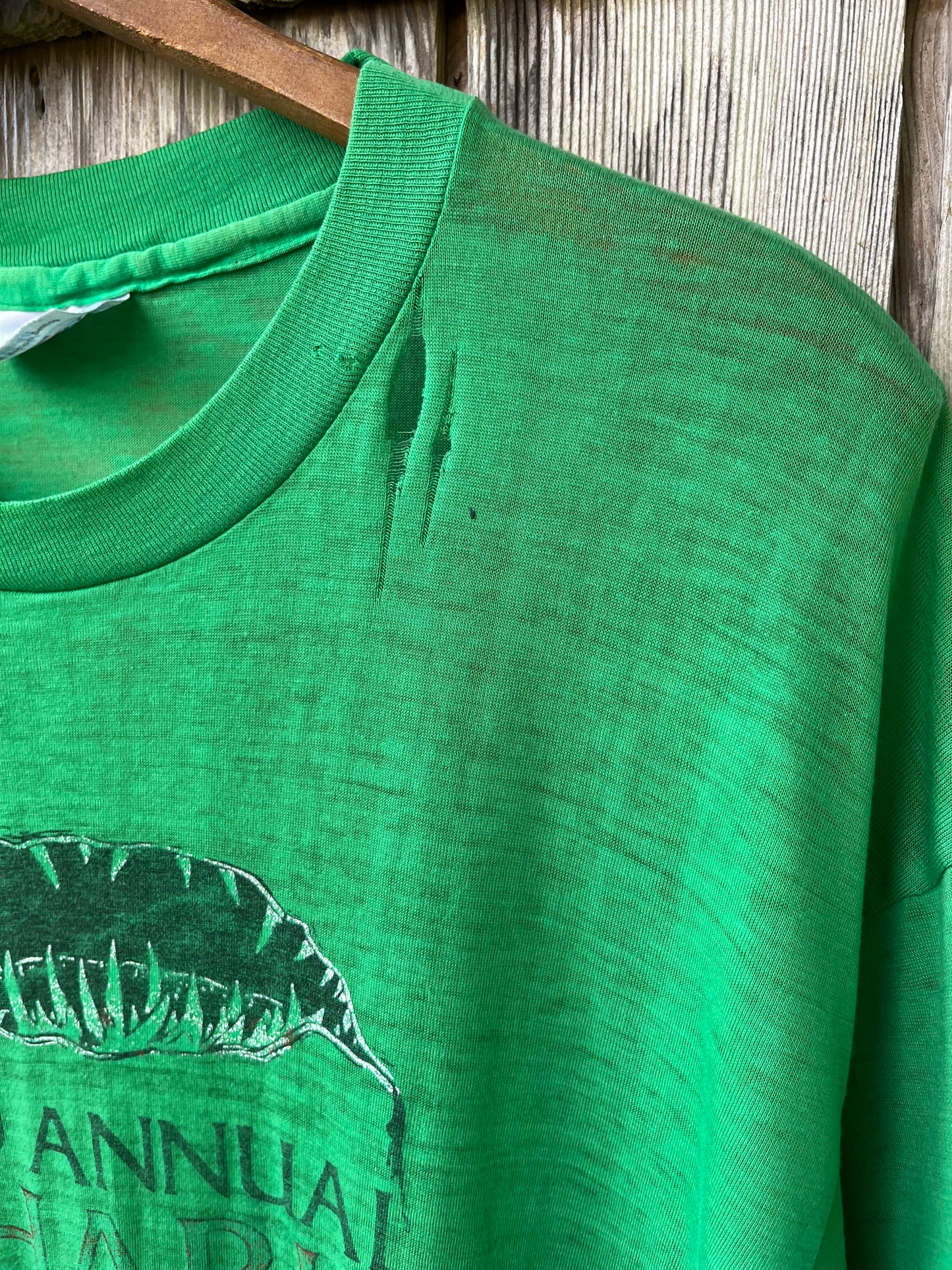 80s Lewis Bay Marina Hyannis Shark Fishing Tournament T-Shirt (M/L)