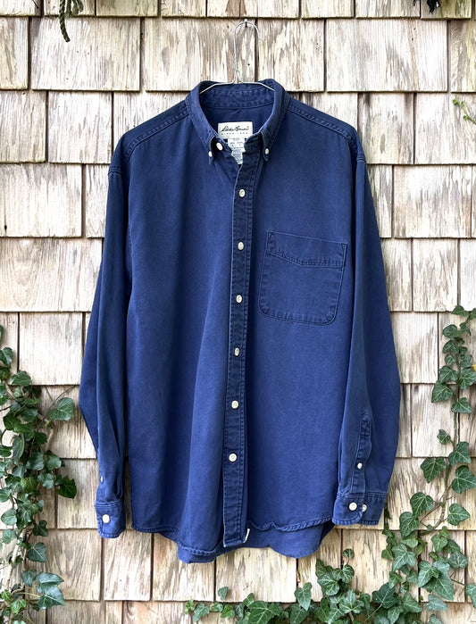 90s Eddie Bauer Chamois Flannel Button Down Shirt (L)