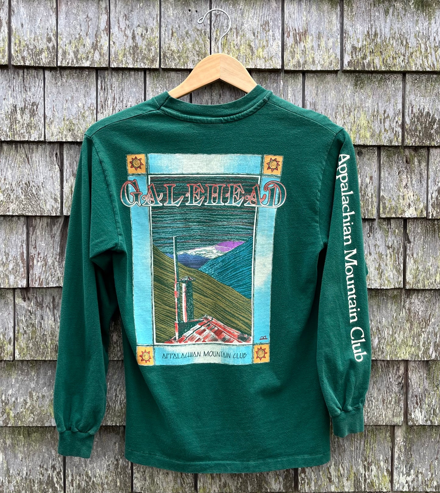 90s Appalachian Mountain Club Galehead Hut New Hampshire Long Sleeve T-Shirt (S)
