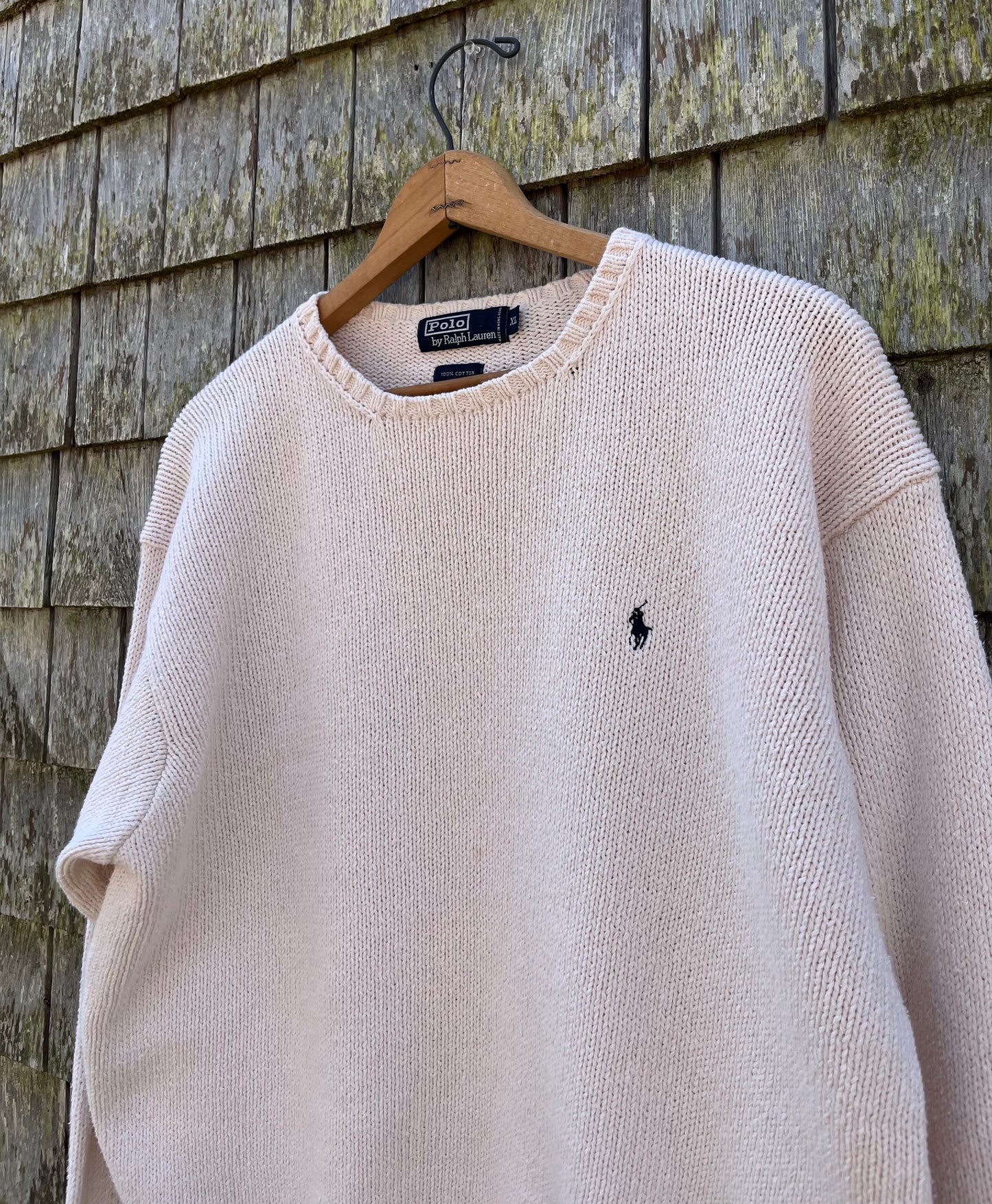 90s Polo Ralph Lauren Crewneck Cotton Knit Sweater (XL)