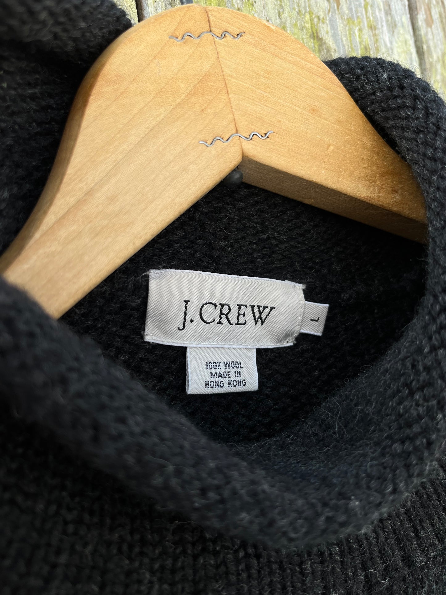 90s J.Crew Striped Wool Rollneck Sweater (L)