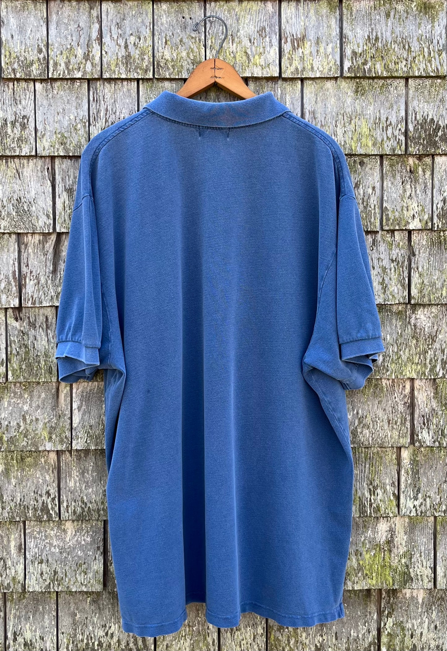 90s J.Crew Pique Cotton Pigment Dyed Polo Shirt (XXL)