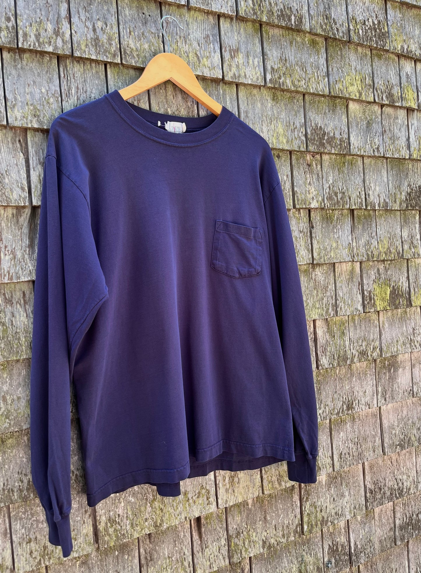 90s J.Crew Long Sleeve Cotton Pocket T-Shirt (L)