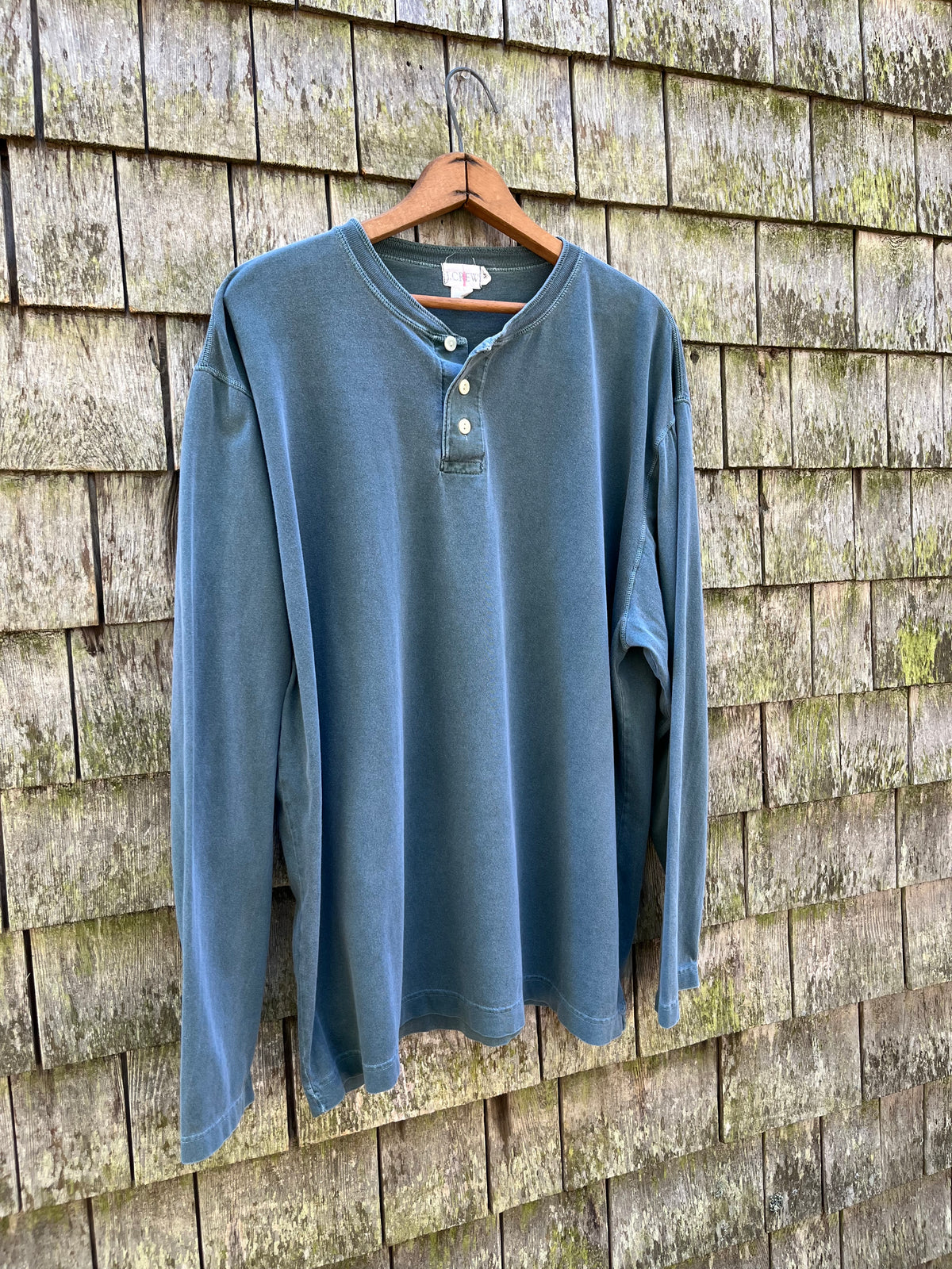 90s J.Crew Cotton Henley Shirt (L)