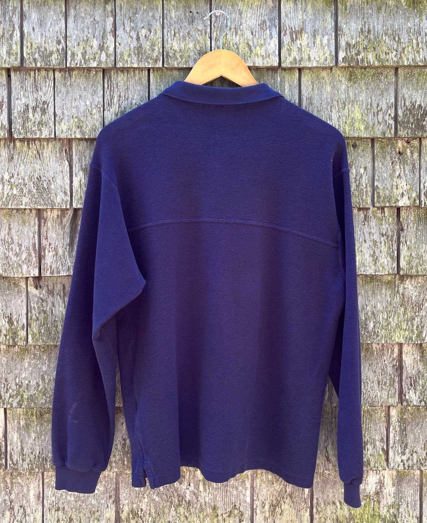 90s Patagonia Cotton Pique Snap Collar Pullover Shirt (L)