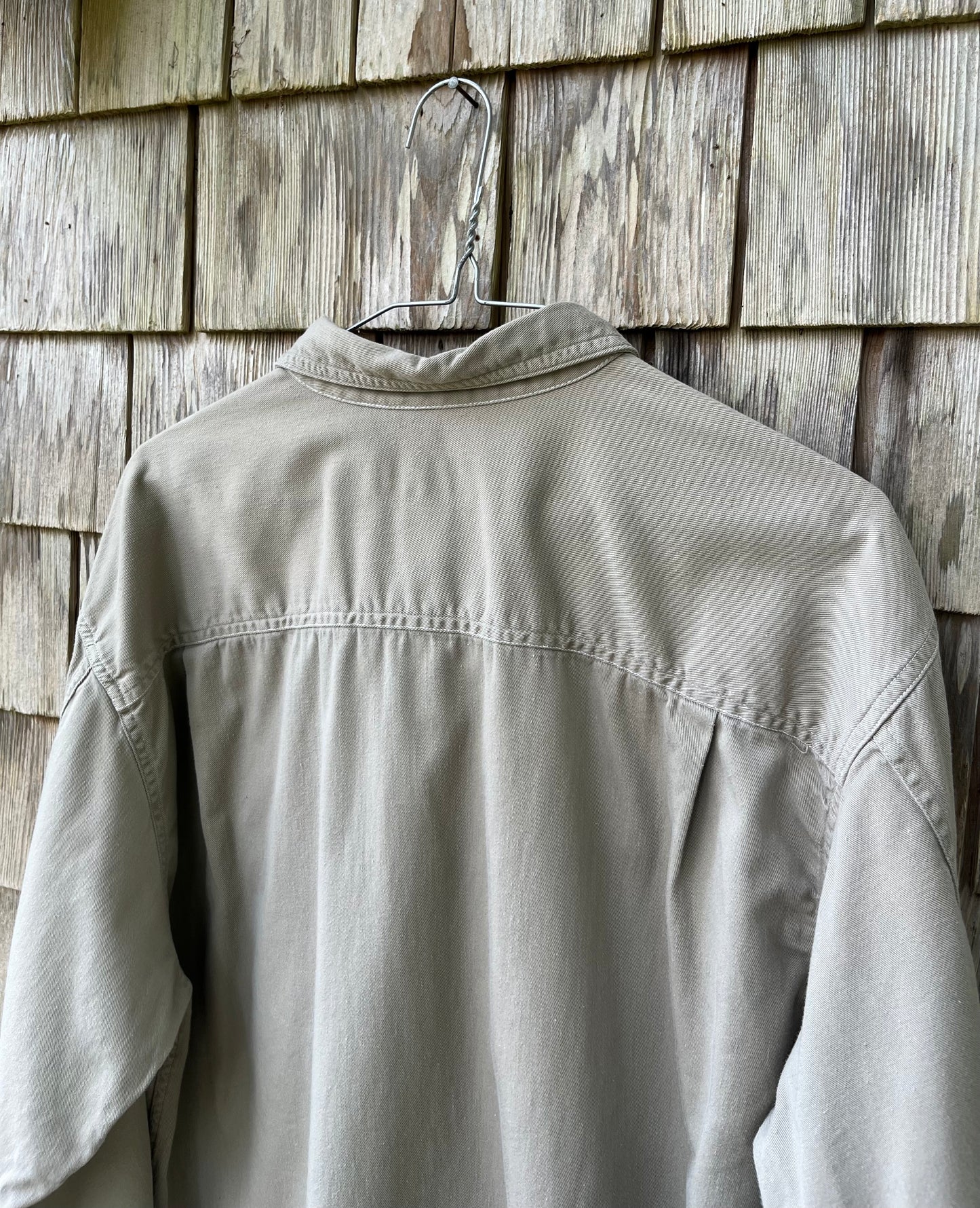 90s Banana Republic Cotton Twill Button Front Field Shirt (L)