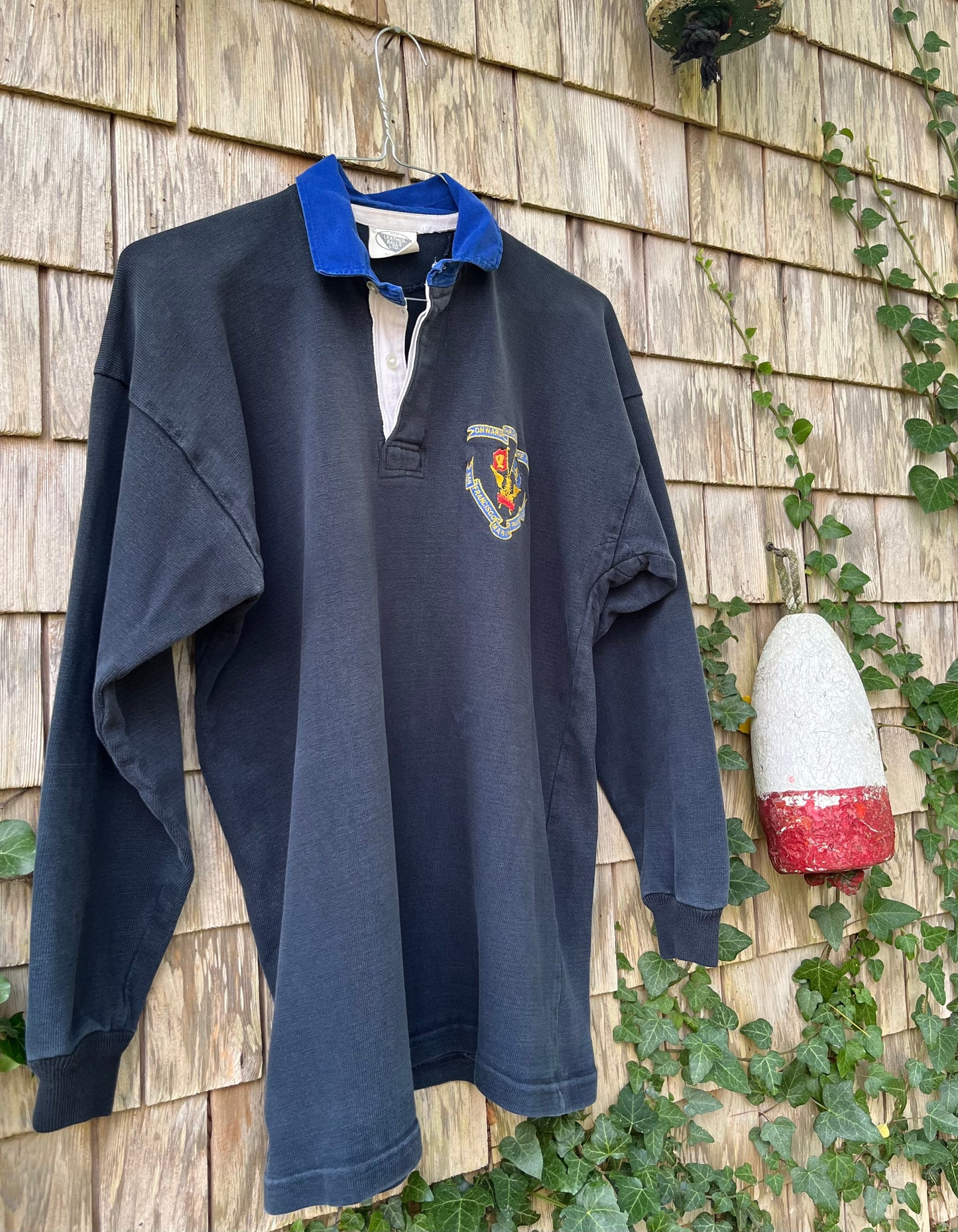 90s Leather Balls LTD. San Francisco Rugby Club Heavyweight Cotton Rugby Shirt (L)