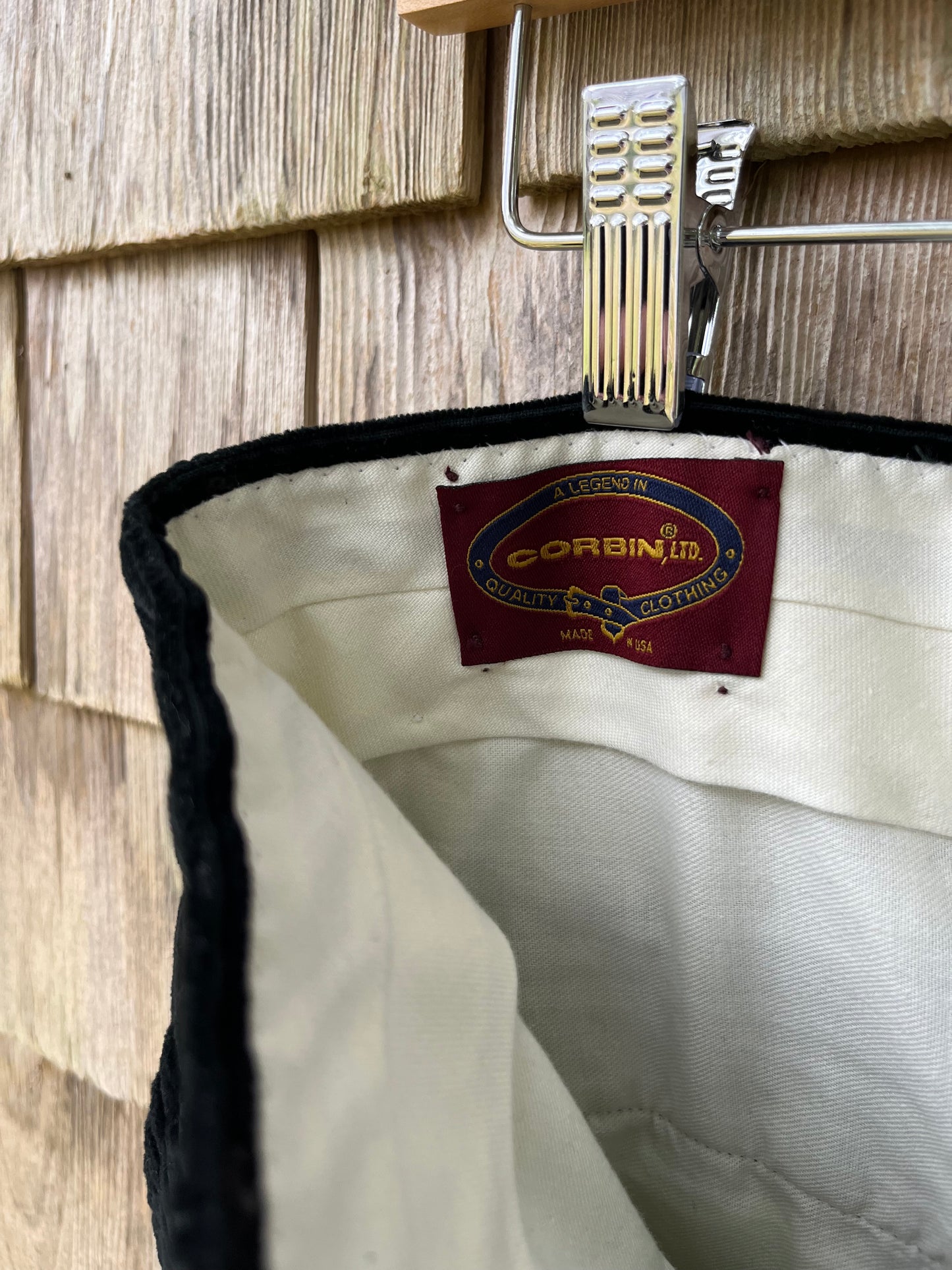 90s Corbin Wide Wale Corduroy Flat Front Trousers (32/29)