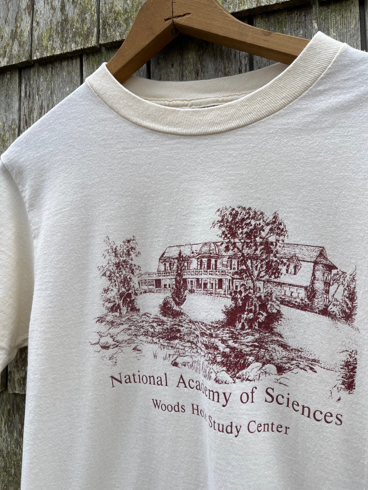 80s Woods Hole Study Center National Academy of Sciences T-Shirt (S/M)