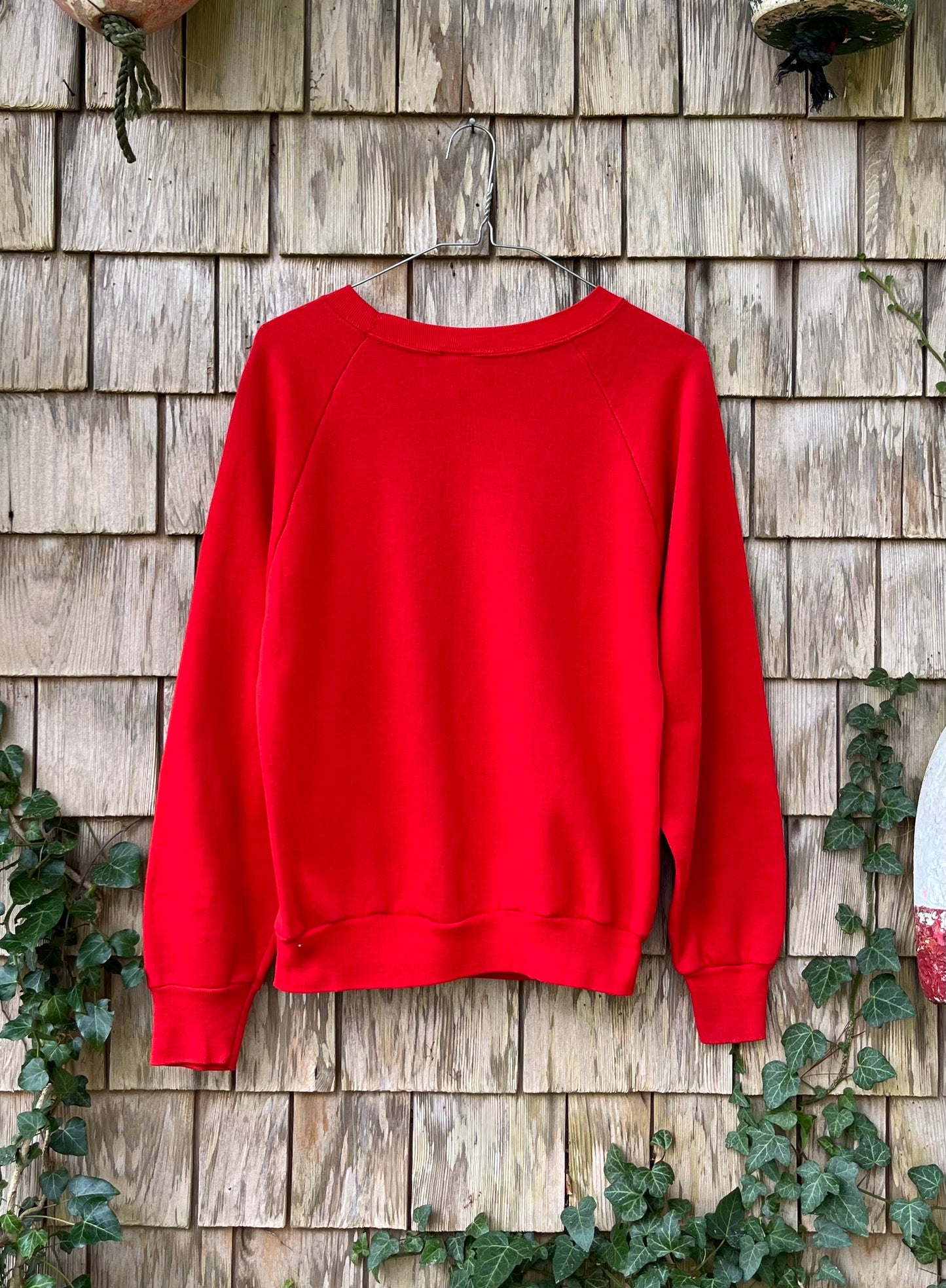 80s Ambrose Lightship South Street Seaport Museum NYC Raglan Sleeve Crewneck Sweatshirt (M)