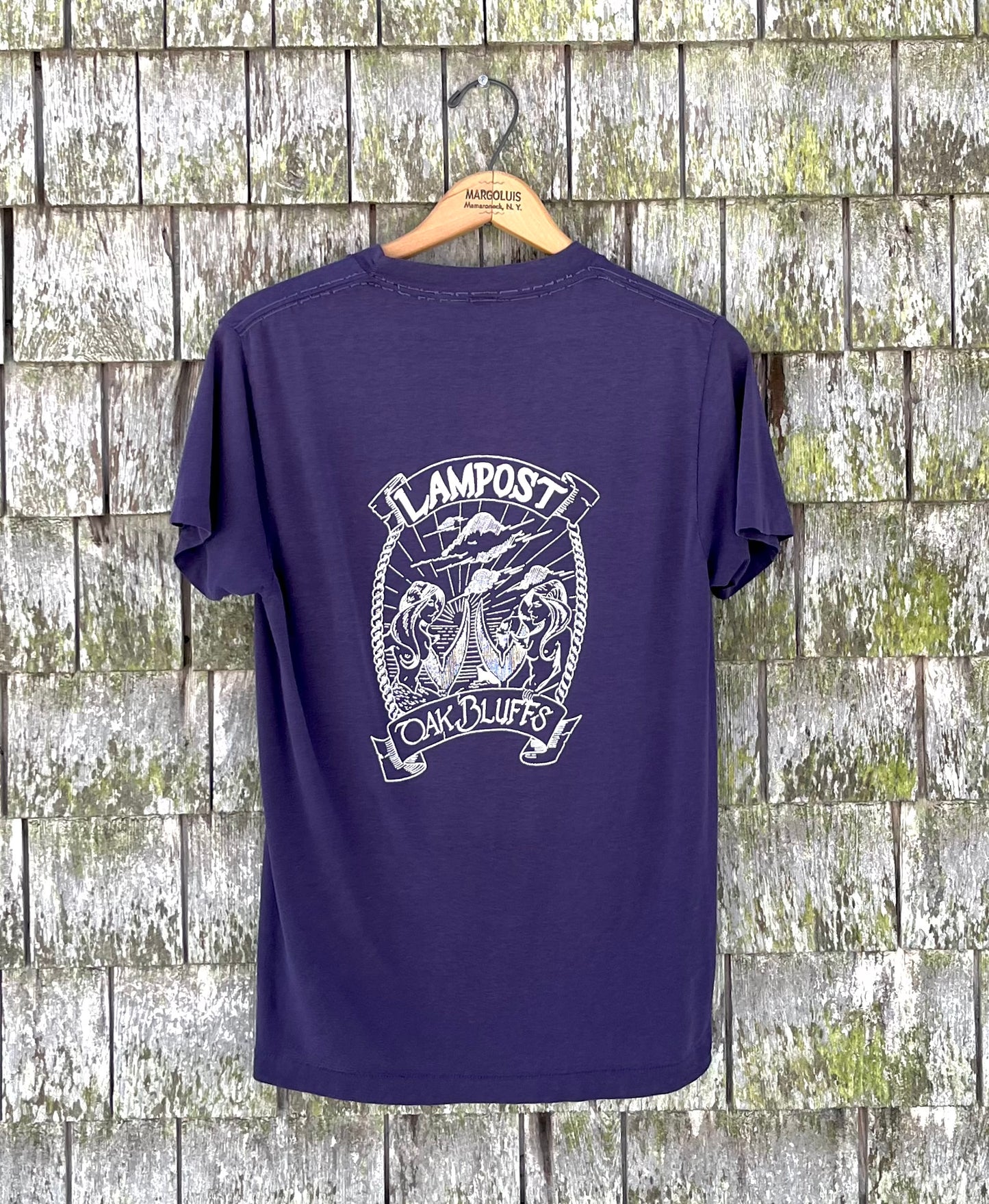 80s Lampost Oak Bluffs Martha’s Vineyard Pocket T-Shirt (S)