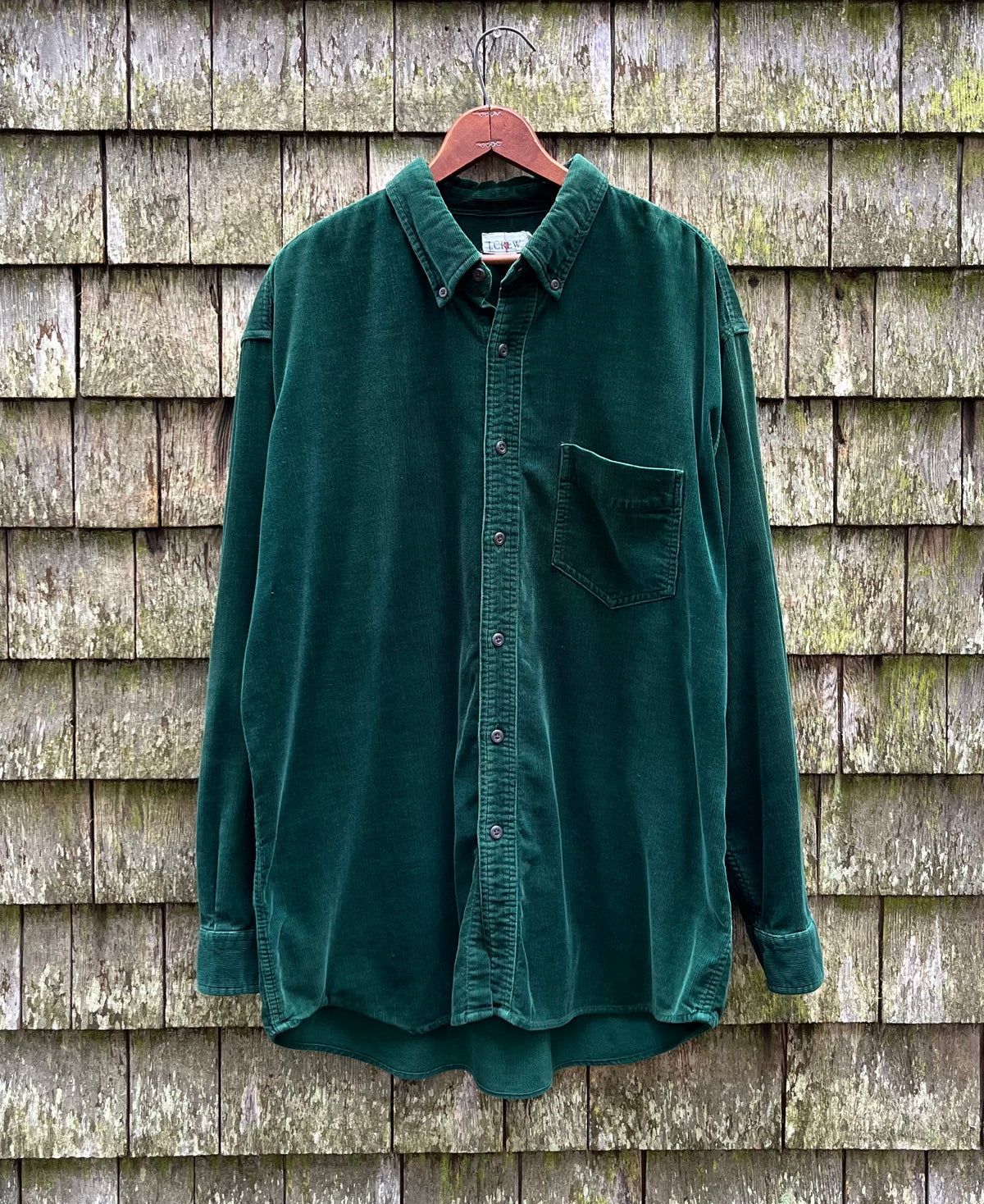 90s J.Crew Corduroy Button Down Shirt (XL)