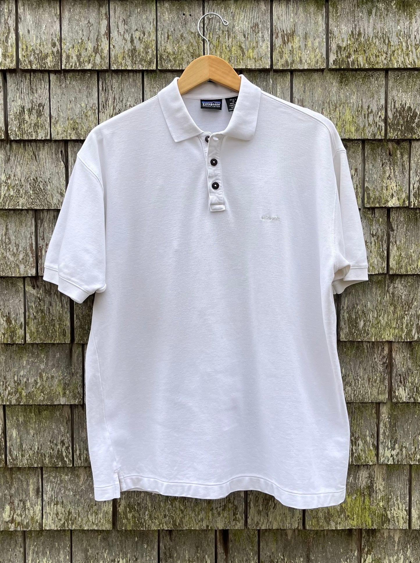 90s Patagonia Cotton Pique Polo Shirt (L)