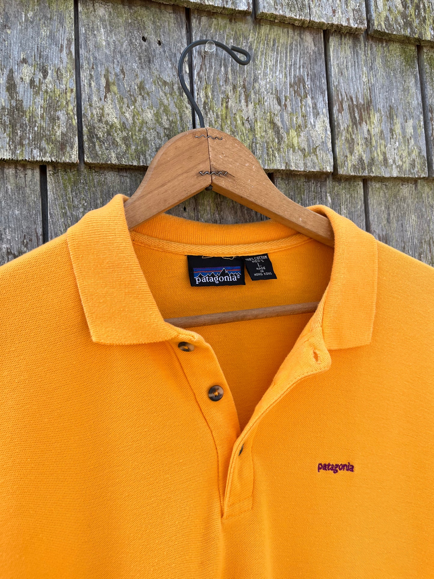 90s Patagonia Cotton Piqué Polo Shirt (L/XL)