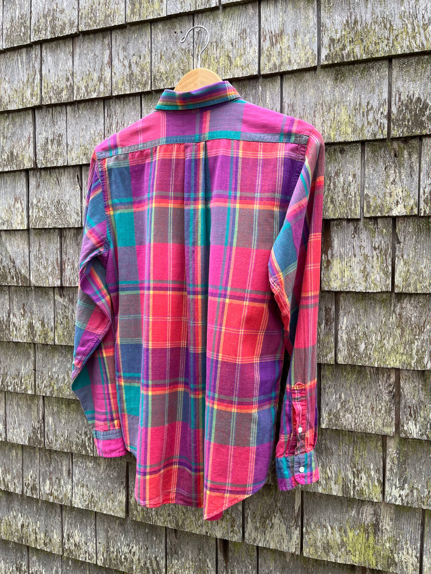 90s Polo Ralph Lauren Cotton Madras Button Down Shirt (S/M)