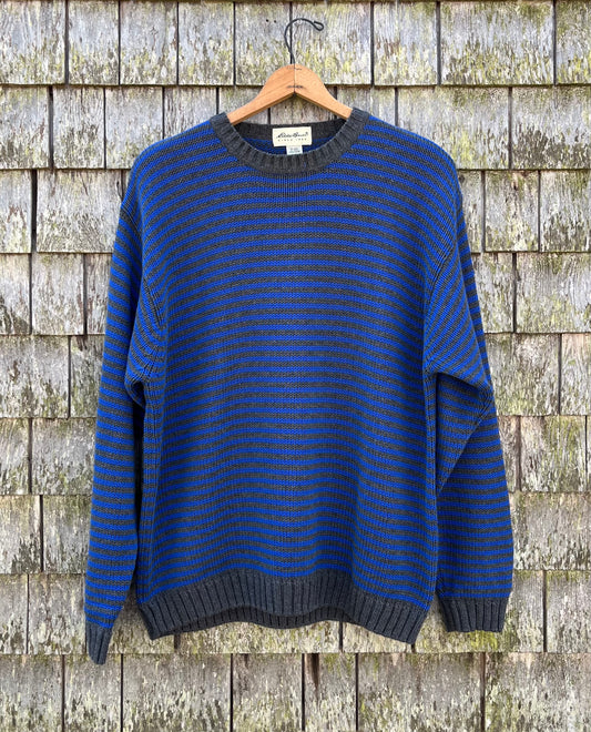 90s Eddie Bauer Crewneck Cotton Knit Sweater (XL)