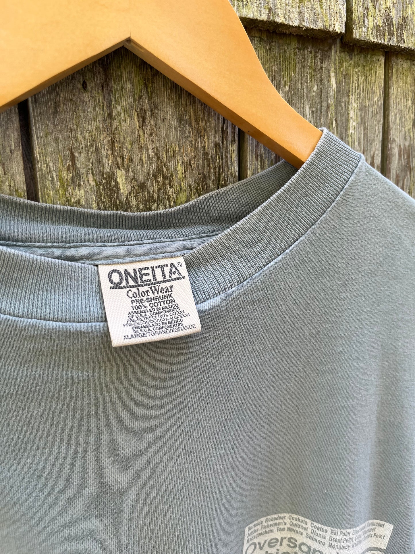 90s Nantucket Oversand Vehicle Permit Pigment Dye T-Shirt (XL)