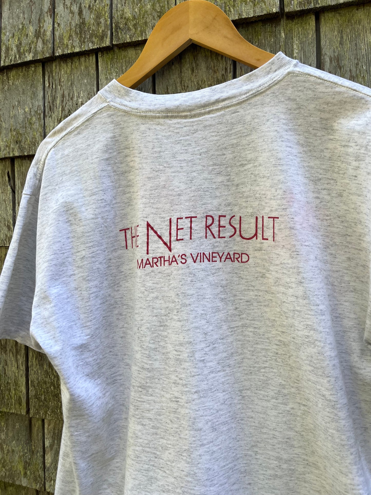 90s The Net Result Seafood Market Martha’s Vineyard Haven T-Shirt (L)