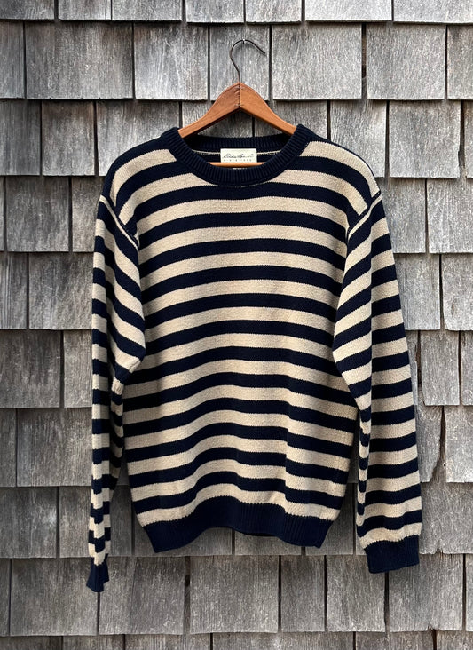 90s Eddie Bauer Cotton Border Striped Sweater (M/L)