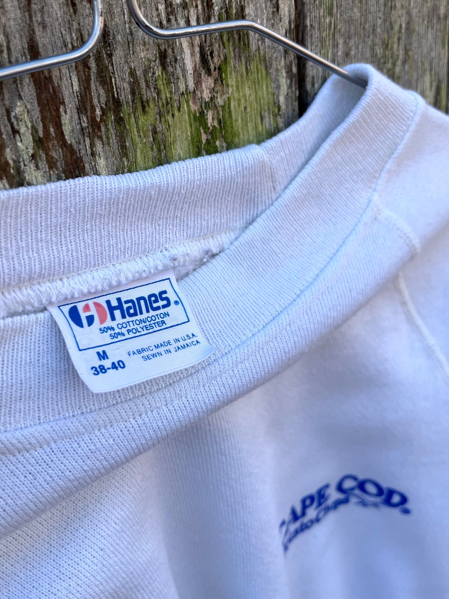 80s Cape Cod Potato Chips Raglan Sleeve Crewneck Sweatshirt (M)