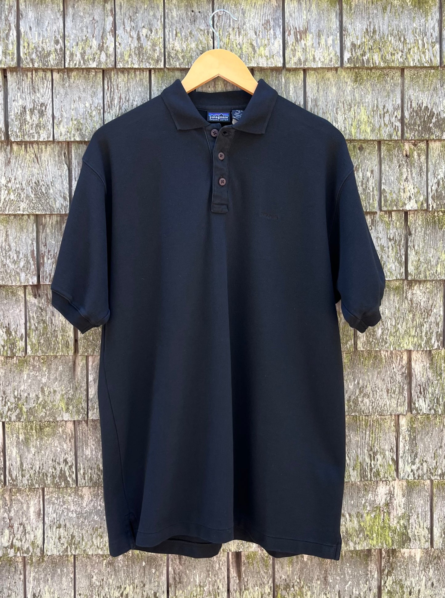 90s Patagonia Cotton Pique Polo Shirt (L)