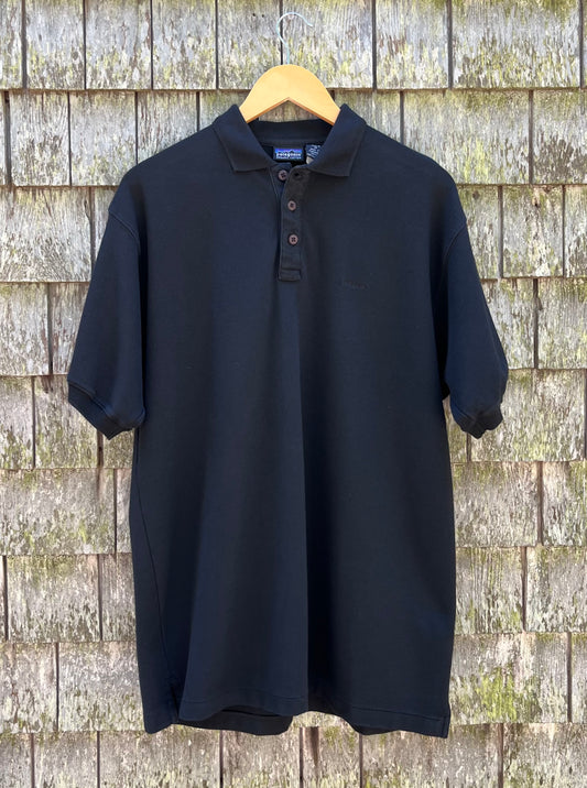 90s Patagonia Cotton Pique Polo Shirt (L)