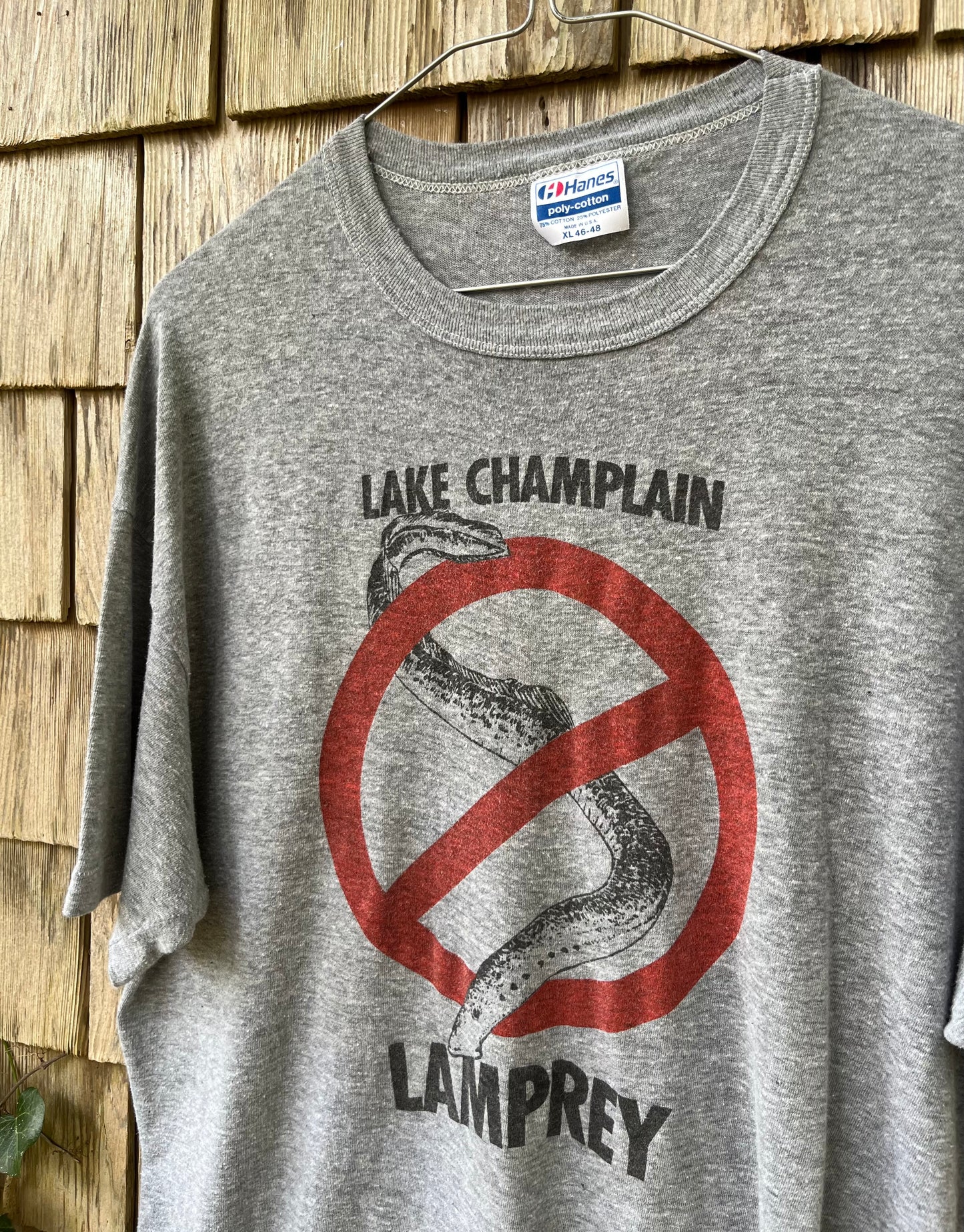 80s Lake Champlain No Lampreys T-Shirt (L)