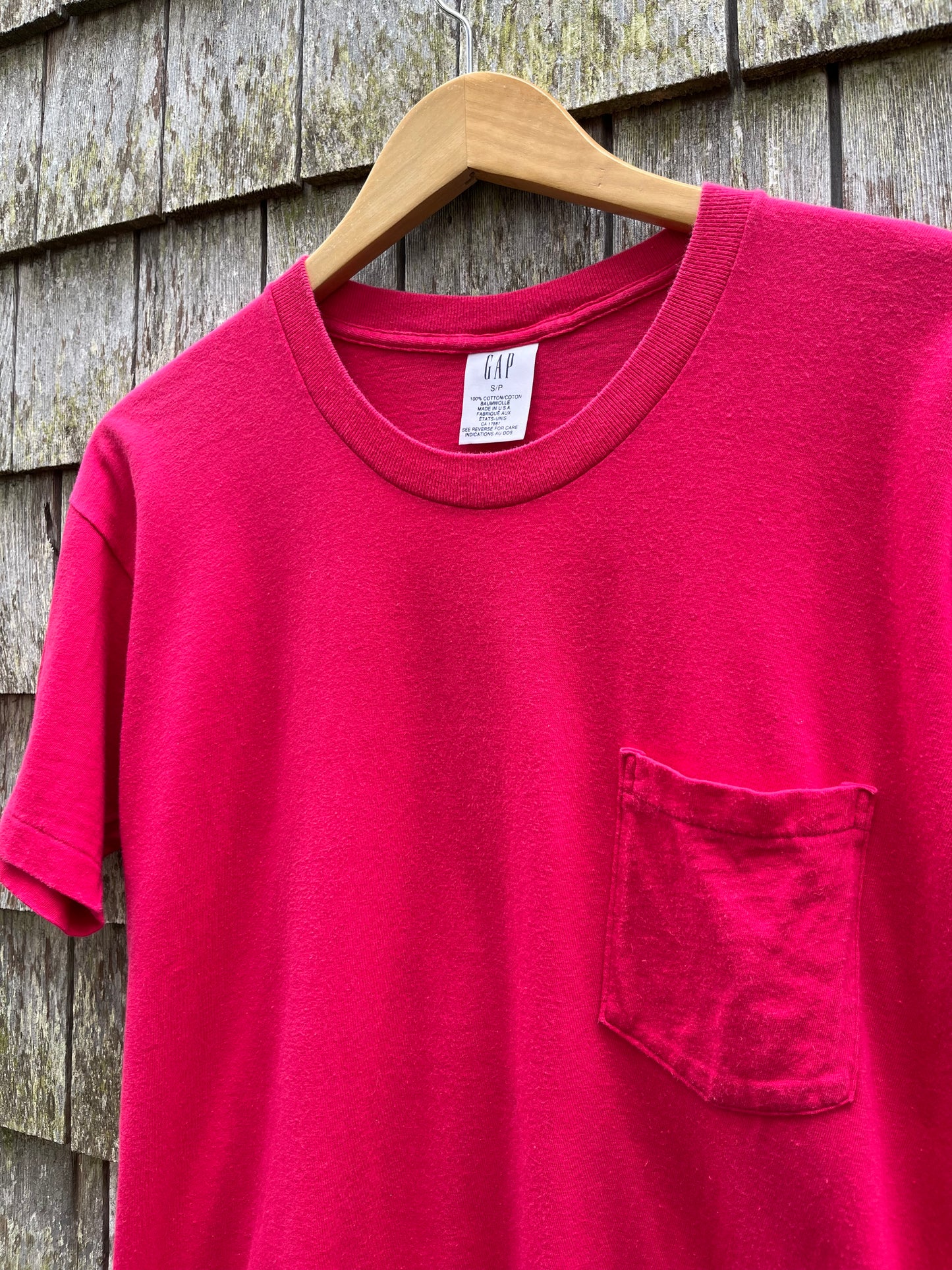 90s GAP Cotton Pocket T-Shirt (S)