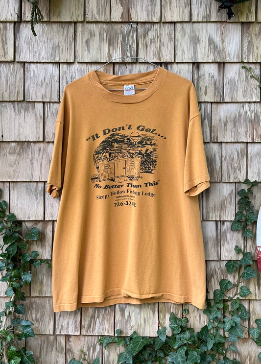 90s Sleepy Hollow Fishing Lodge Withlapopka Island Florida T-Shirt (L)