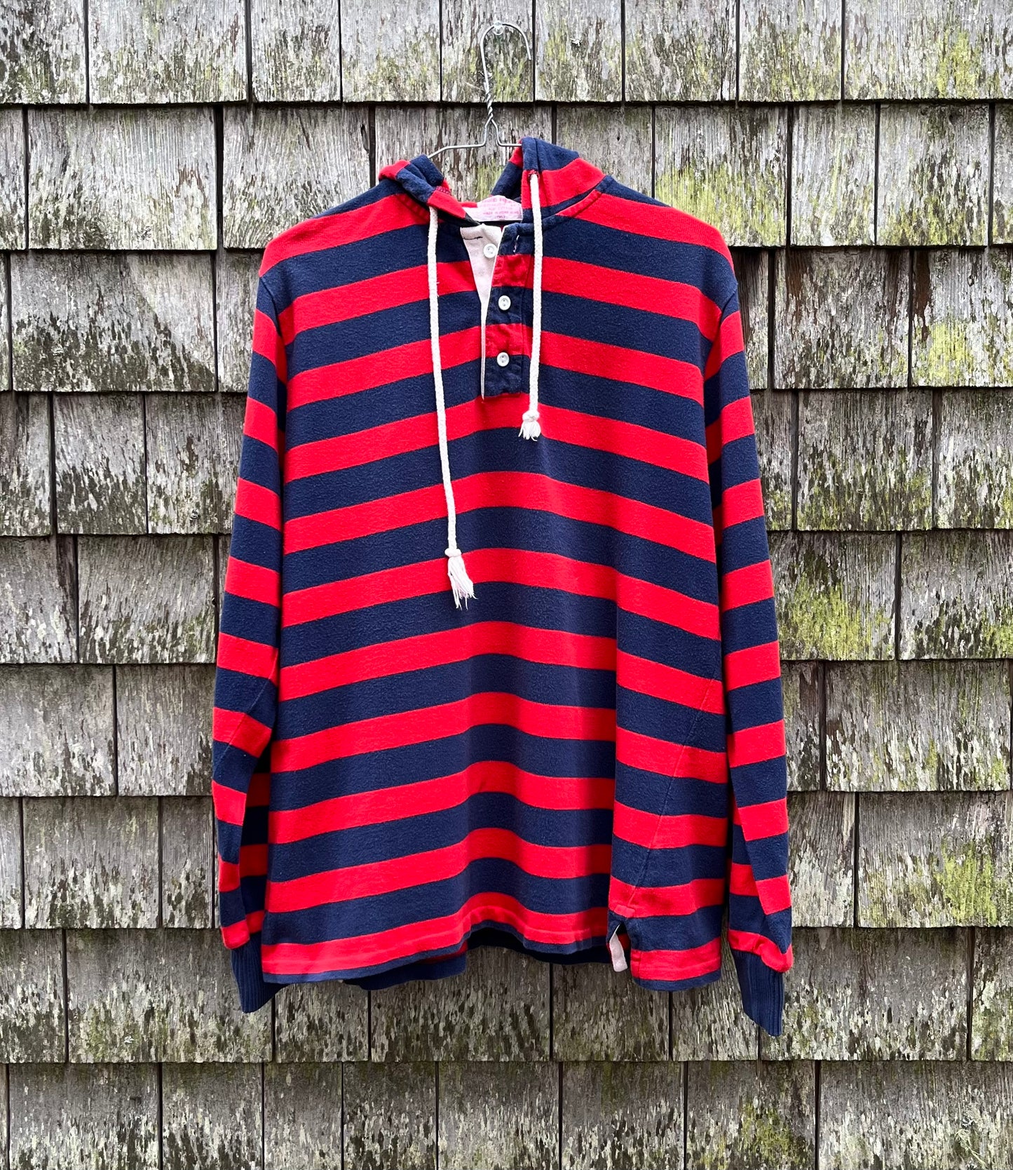 80s Brooks Brothers Hooded Rugby Shirt (L)