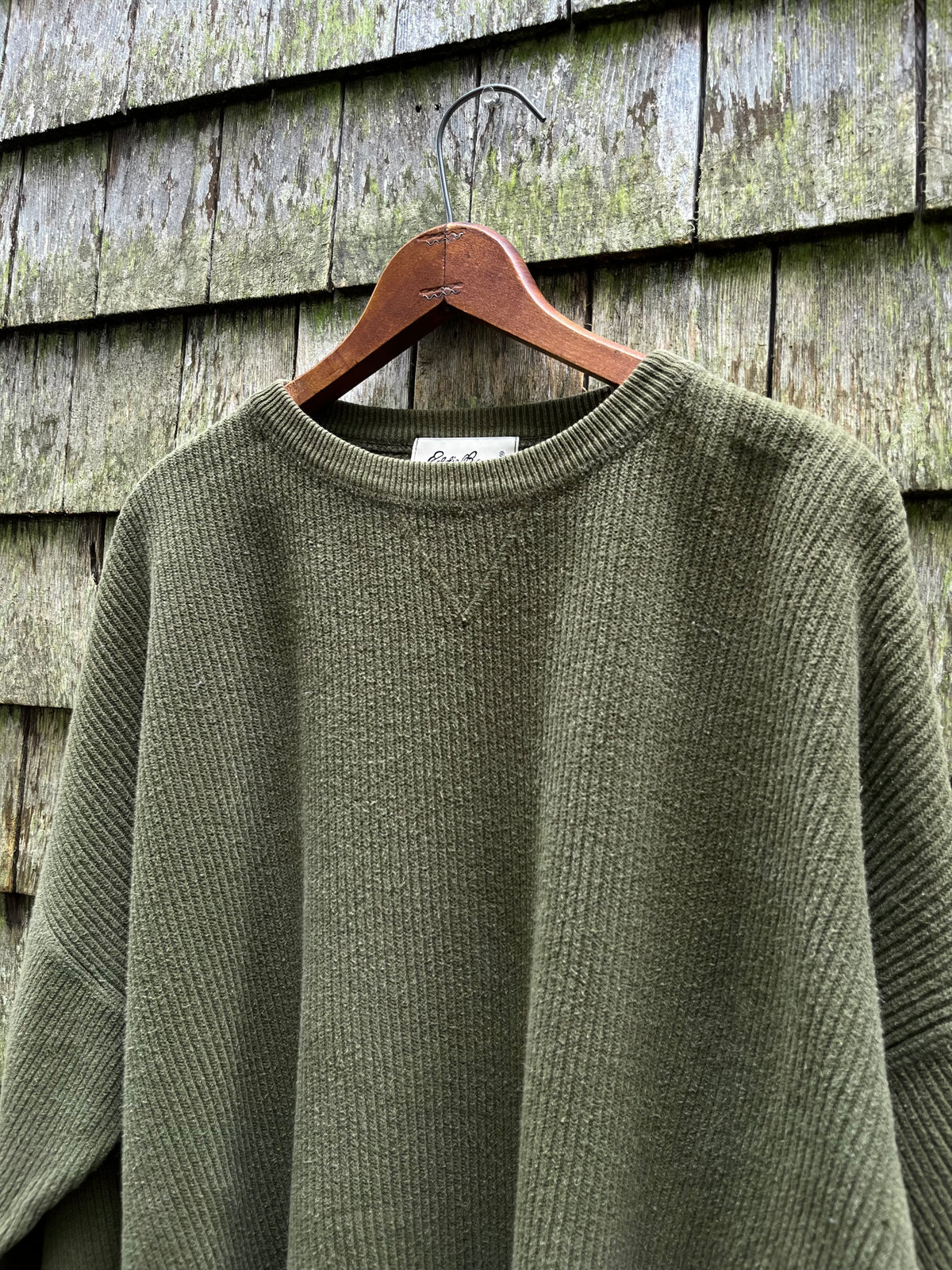 90s Eddie Bauer Ribbed Cotton Knit Sweater (L)