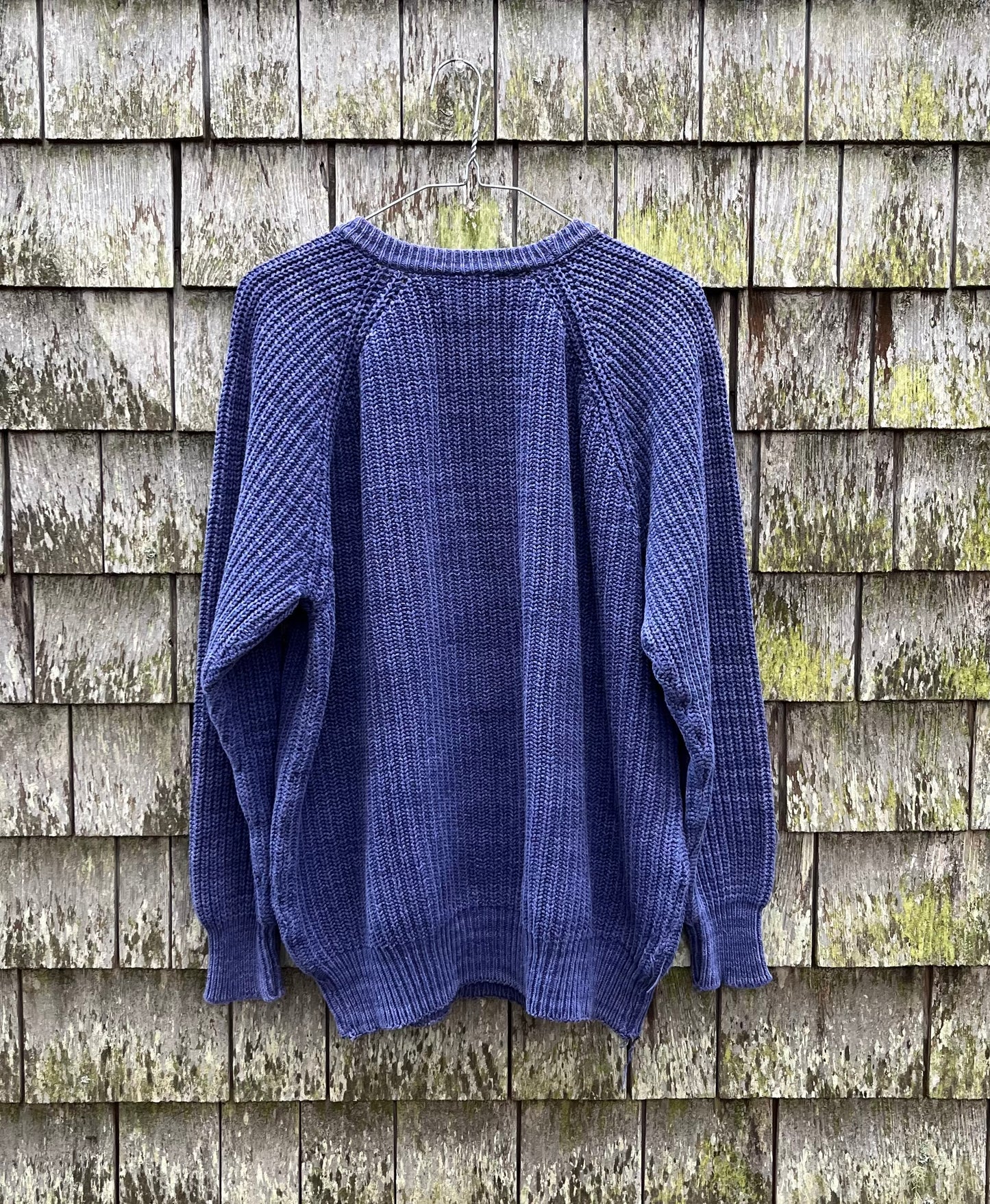 90s L.L. Bean ‘Blue Jeans’ Knit Cotton Sweater (XL)