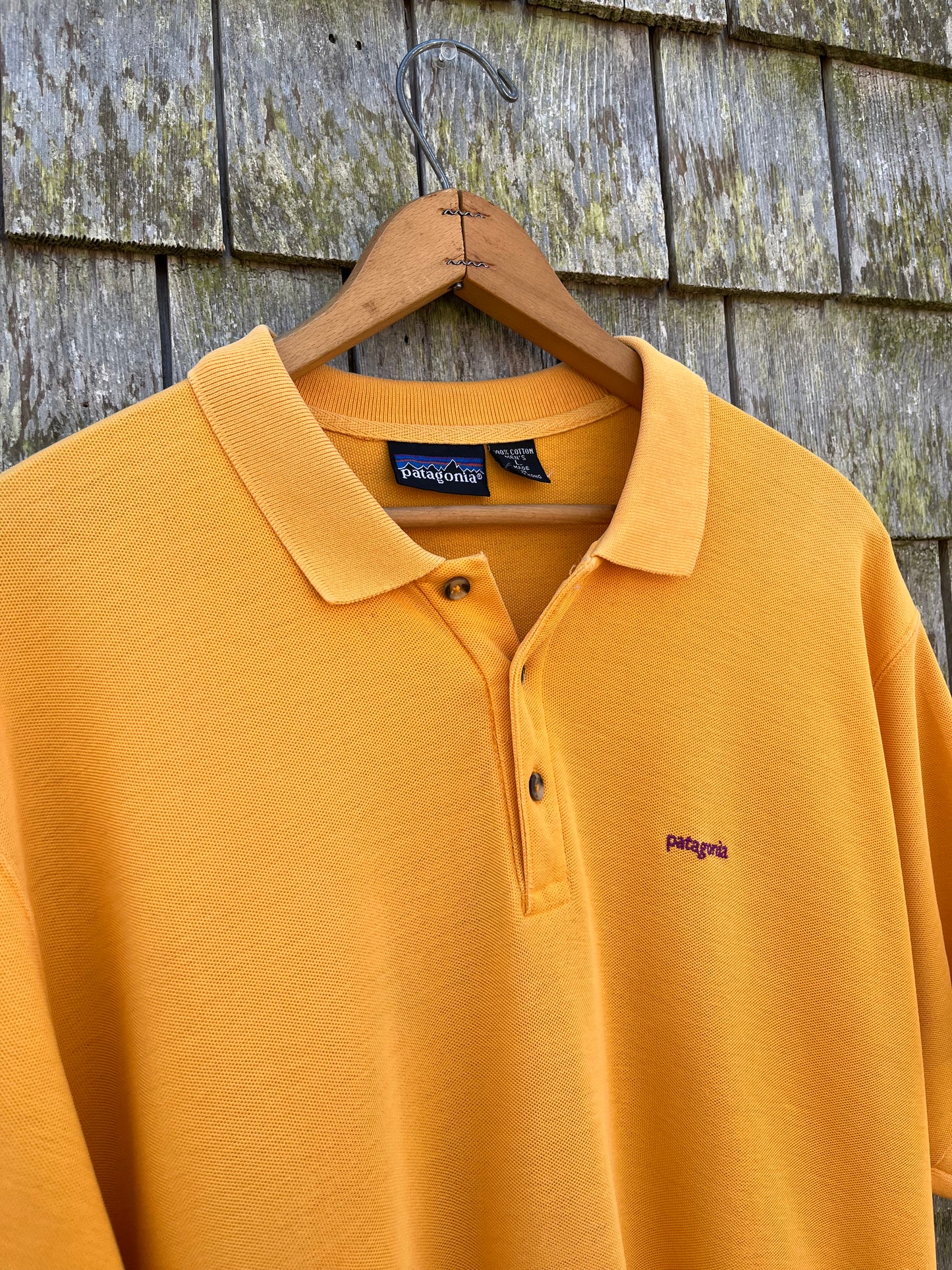 90s Patagonia Cotton Piqué Polo Shirt (XL)