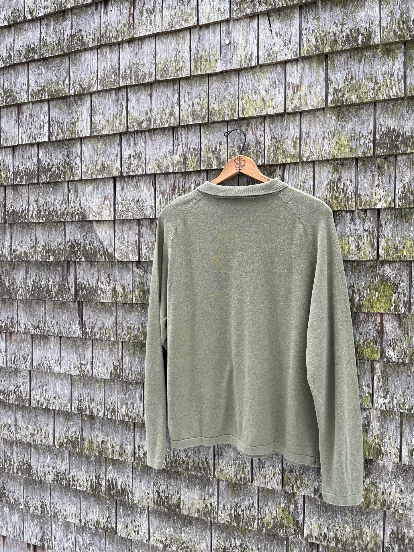00s GAP Saddle Shoulder Lighweight Cotton Knit Pullover Shirt (XL)