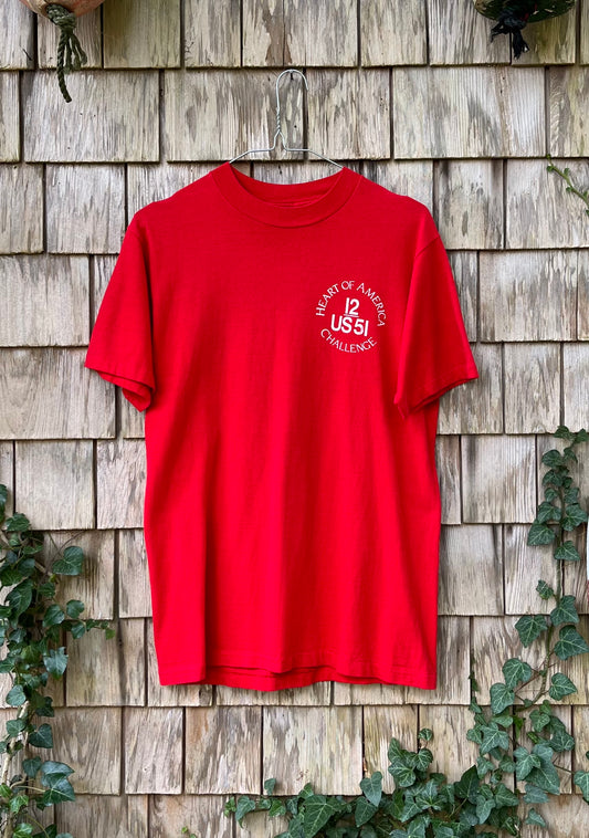 80s Heart of America Americas Cup Sailing T-Shirt (S)