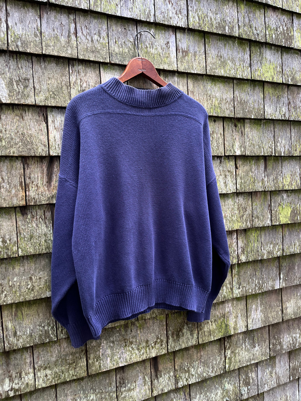 90s GAP Mock Neck Cotton Knit Sweater (L)