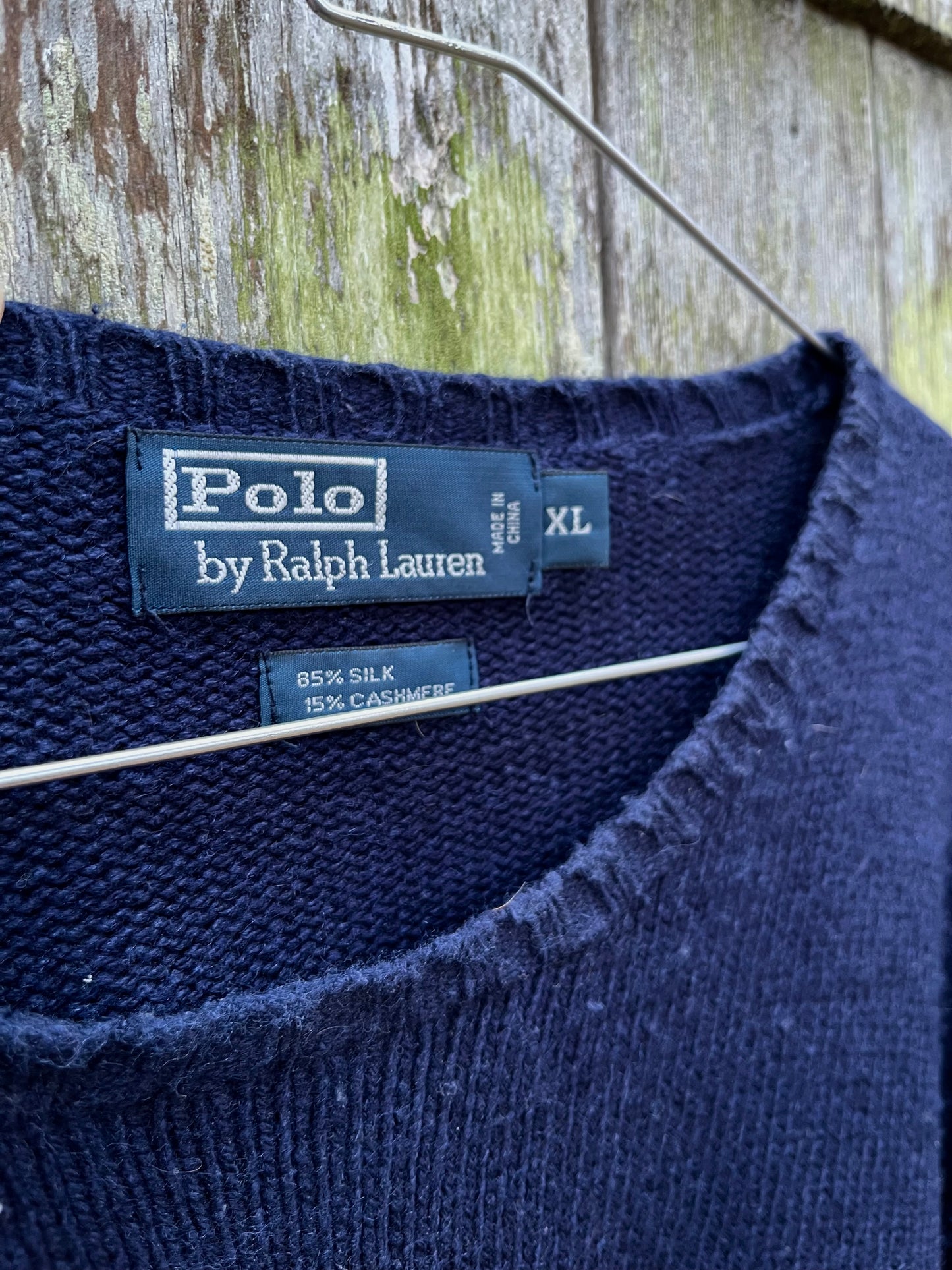 90s Polo Ralph Lauren Silk & Cashmere Knit Sweater (XL)