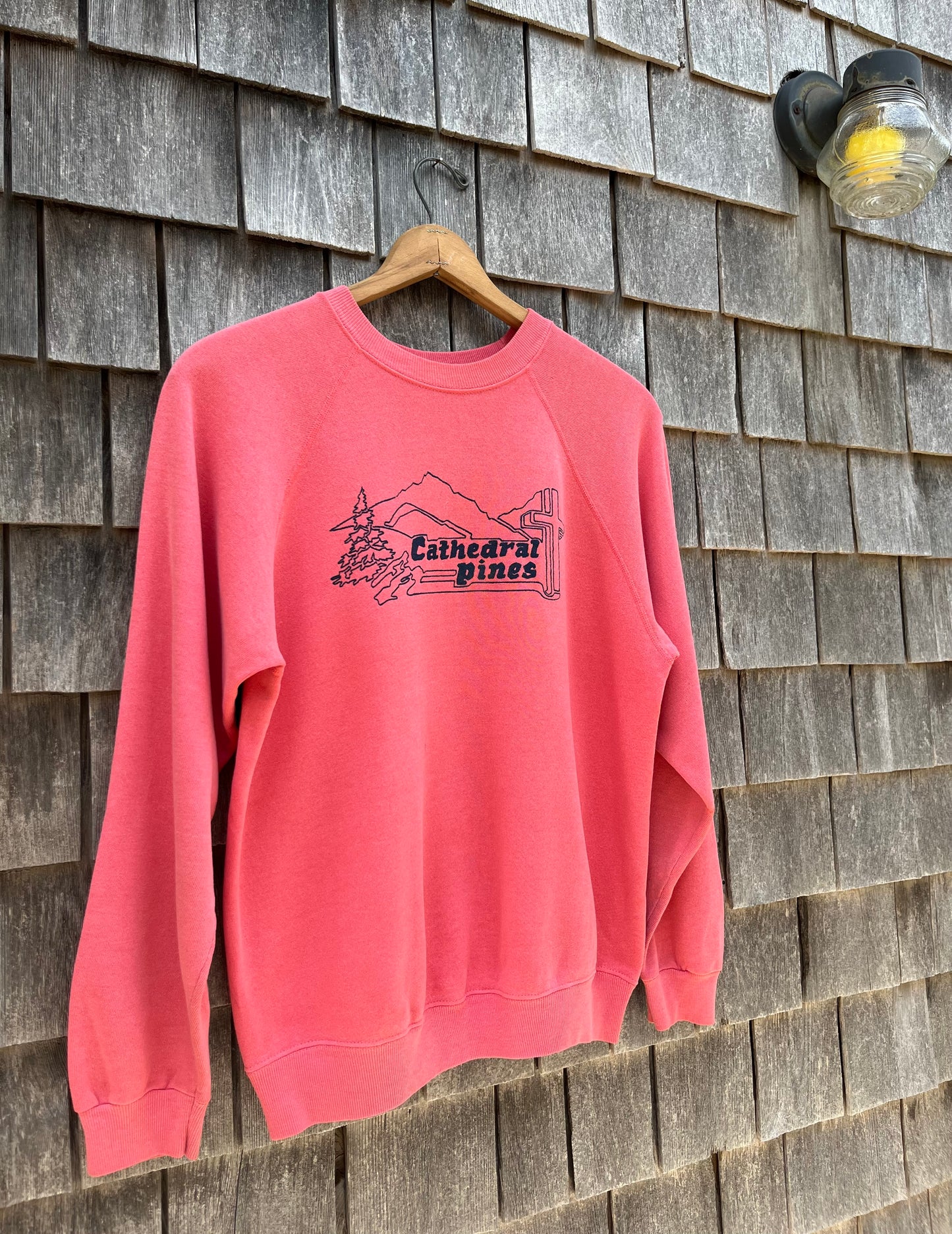 80s Cathedral Pines Campground Eustis Maine Crewneck Sweatshirt (L)