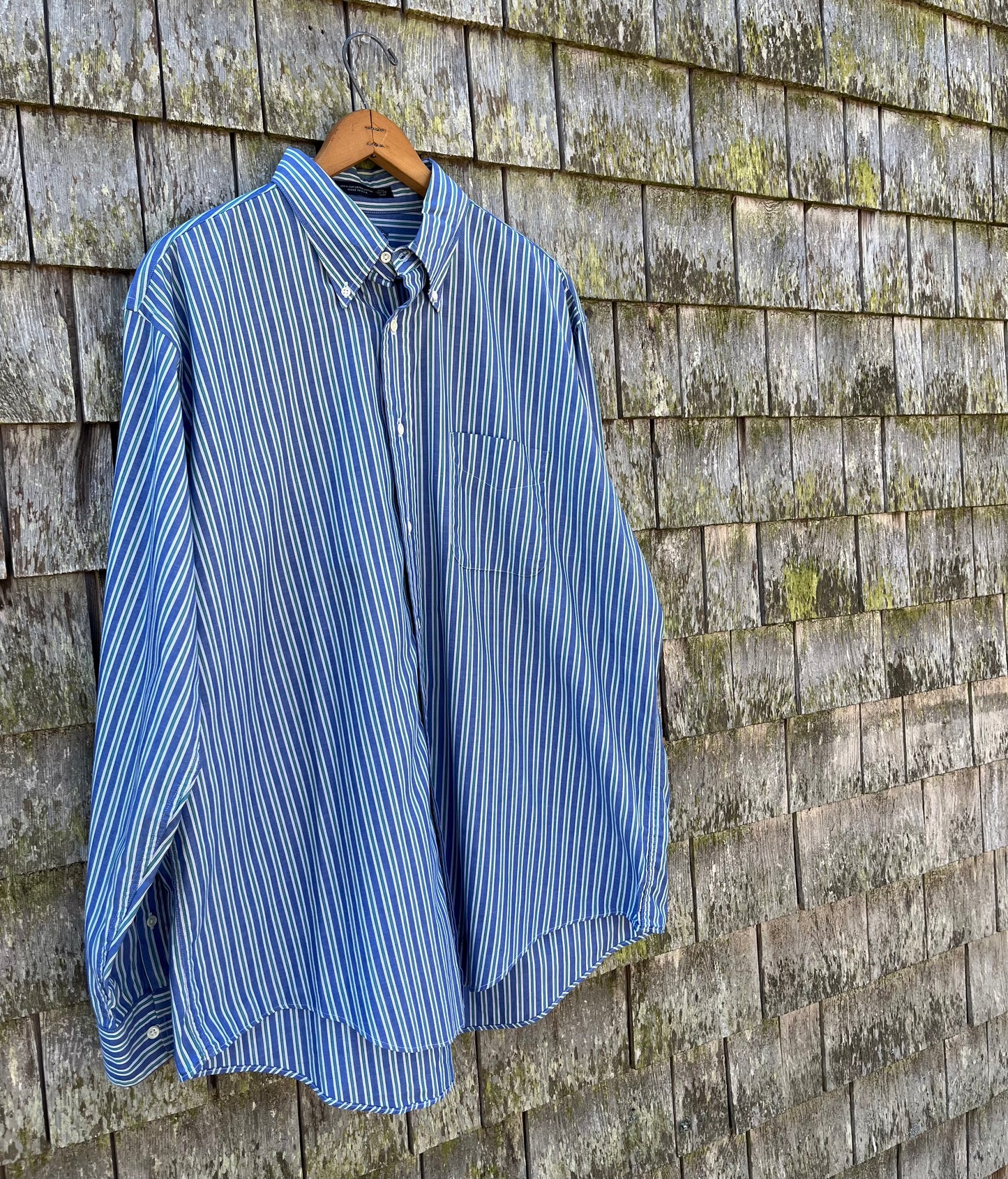 90s BD Baggies Cotton Broadcloth Button Down Shirt (XL)