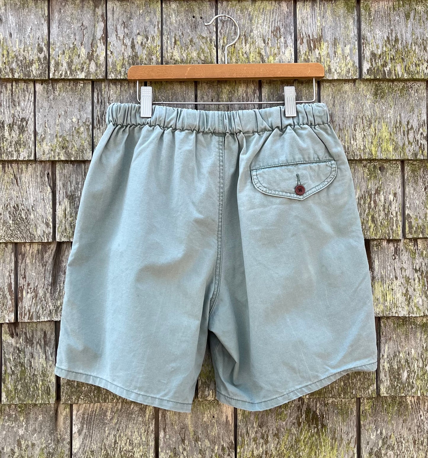 90s Smith & Hawken Pigment Dyed Cotton Strap Shorts (30"/7")