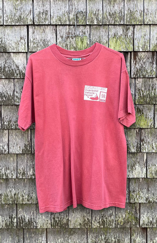 90s Nantucket Over Sand Vehicle Permit T-Shirt (L)