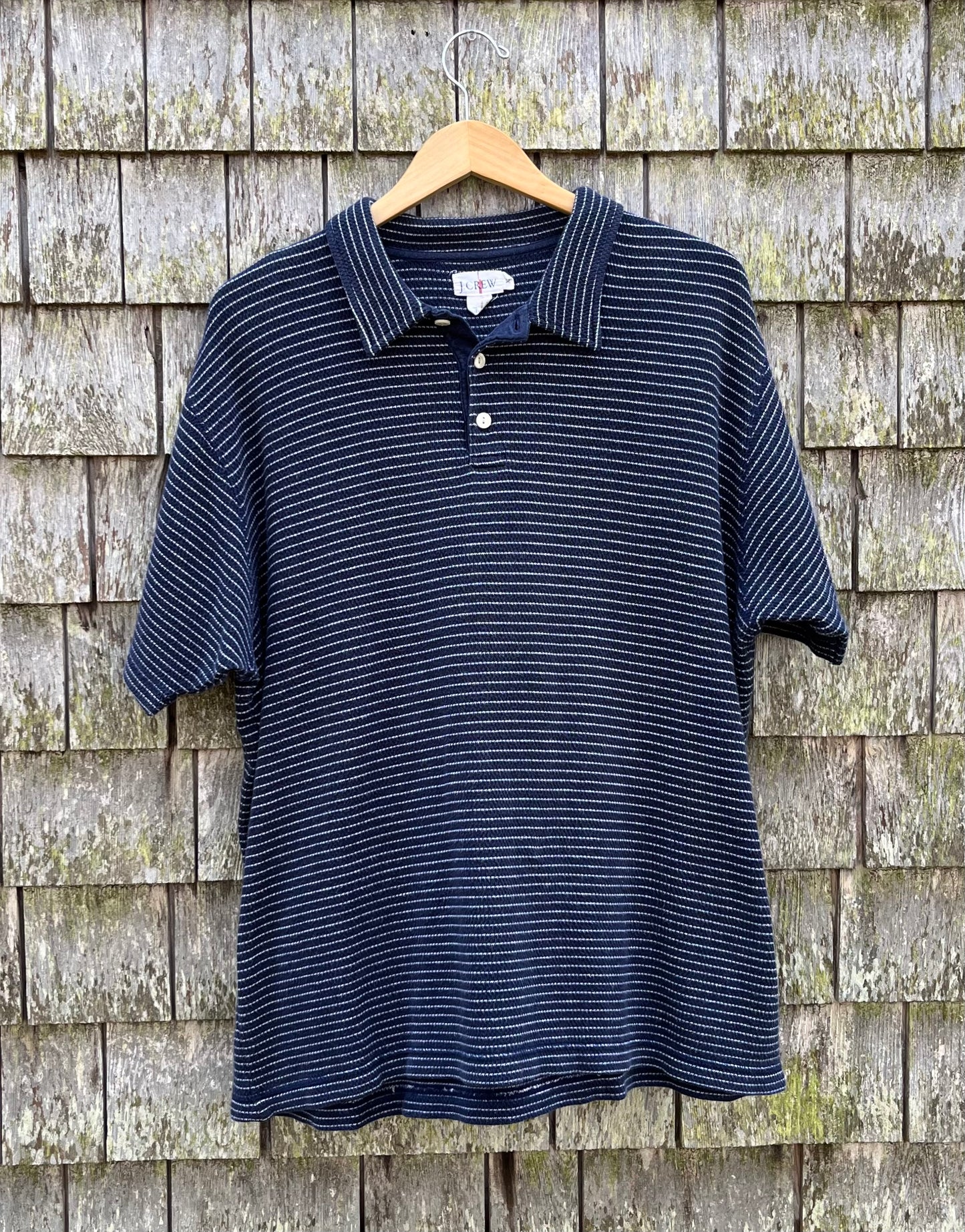 90s J.Crew Cotton Knit Polo Shirt (XL)