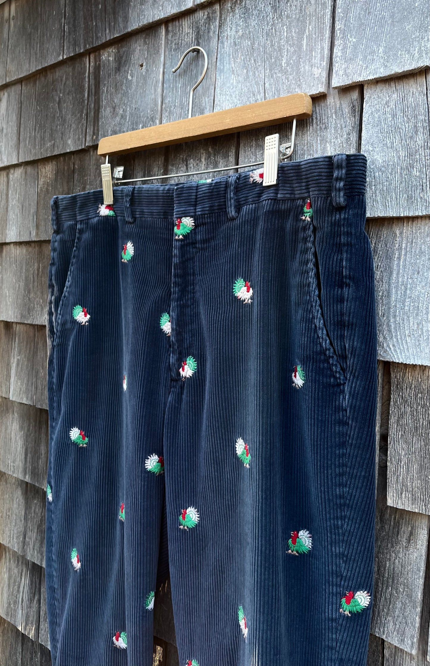 80s Puritan of Cape Cod Thanksgiving Turkey Corduroy Pants (36/28)